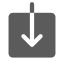 Icône d'une flèche pointant vers le bas et rentrant dans une boite, représentant la mise en place des fonctionnalités